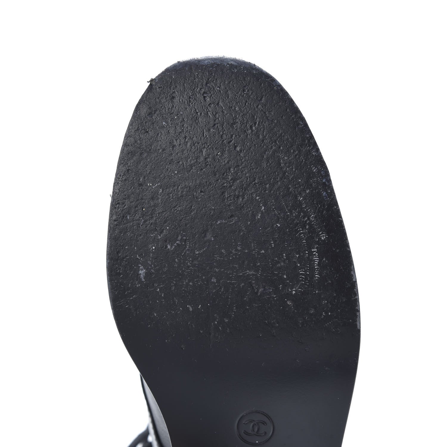 Chanel Calfskin Combat Boots 39.5 Black 8 of 11
