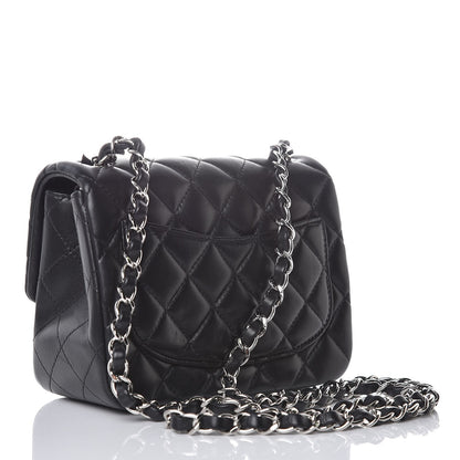 Chanel Lambskin Quilted Mini Square Flap Black 3 of 10