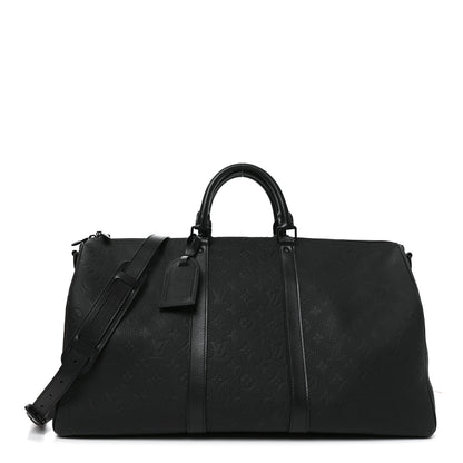 Louis Vuitton Taurillon Monogram Keepall Bandouliere 50 Black 1 of 8