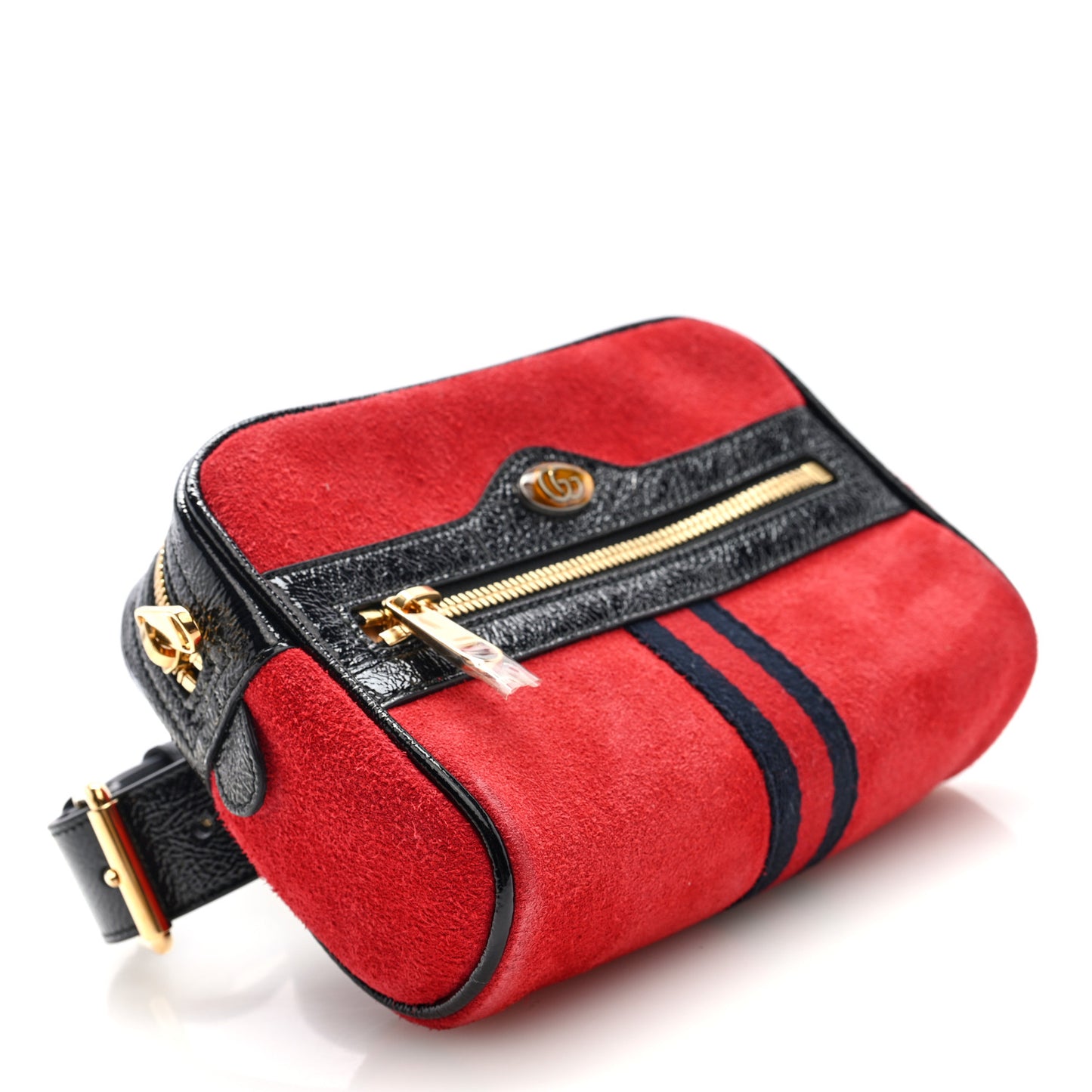 Suede Small Ophidia Belt Bag 85 34 Hibiscus Red