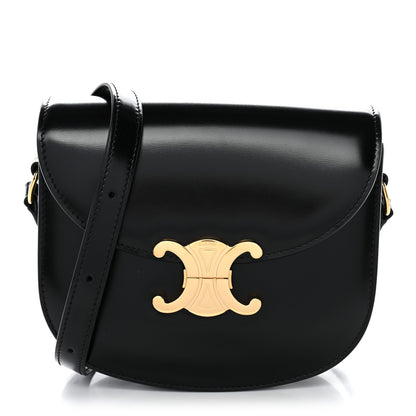 Celine Shiny Calfskin Besace Clea Triomphe Black 1 of 9