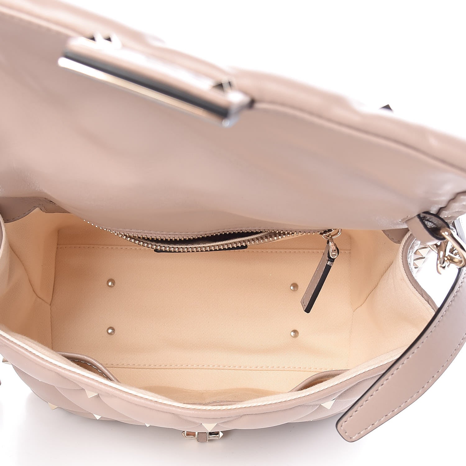 Valentino Garavani Nappa Medium Candystud Top Handle Bag Poudre 5 of 8