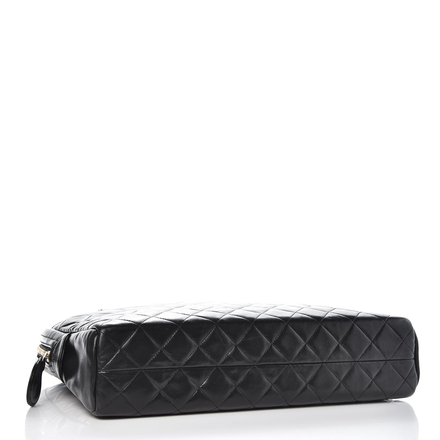 Lambskin Quilted Shoulder Bag Black