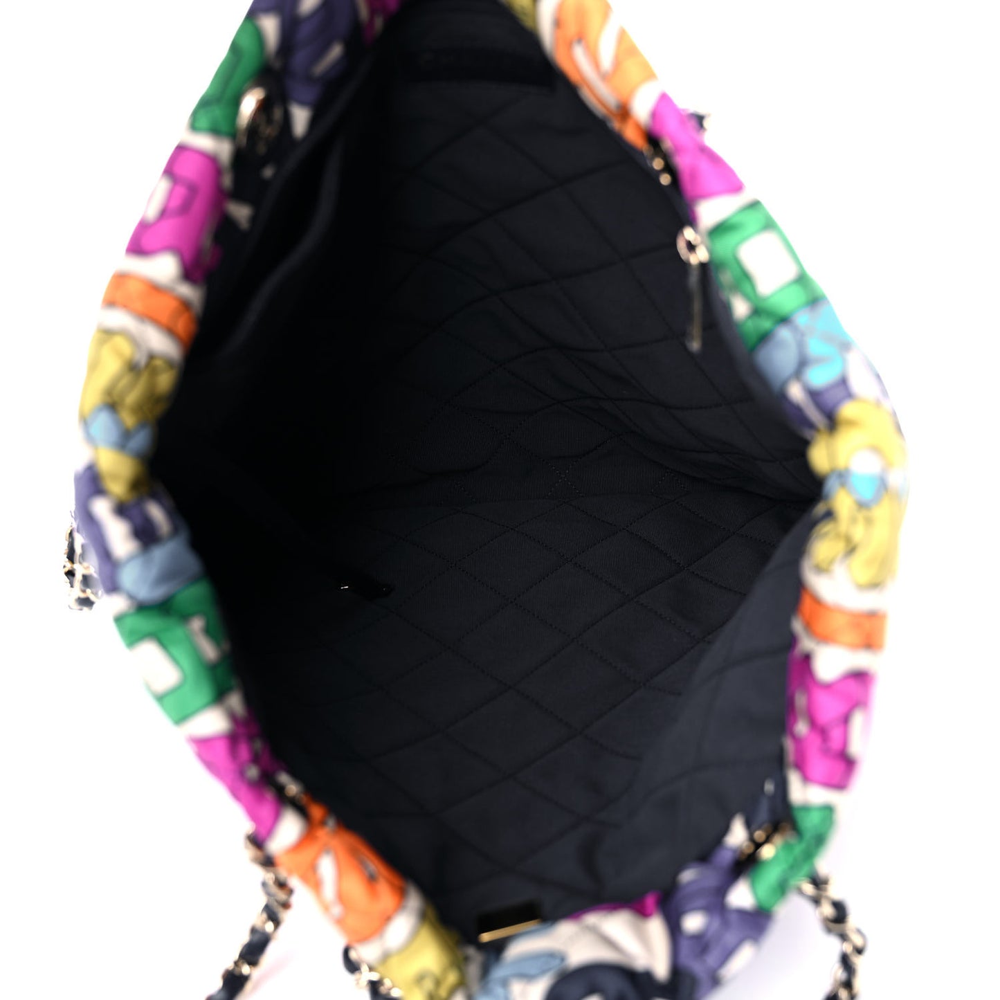 Printed Silk CC Tote Multicolor