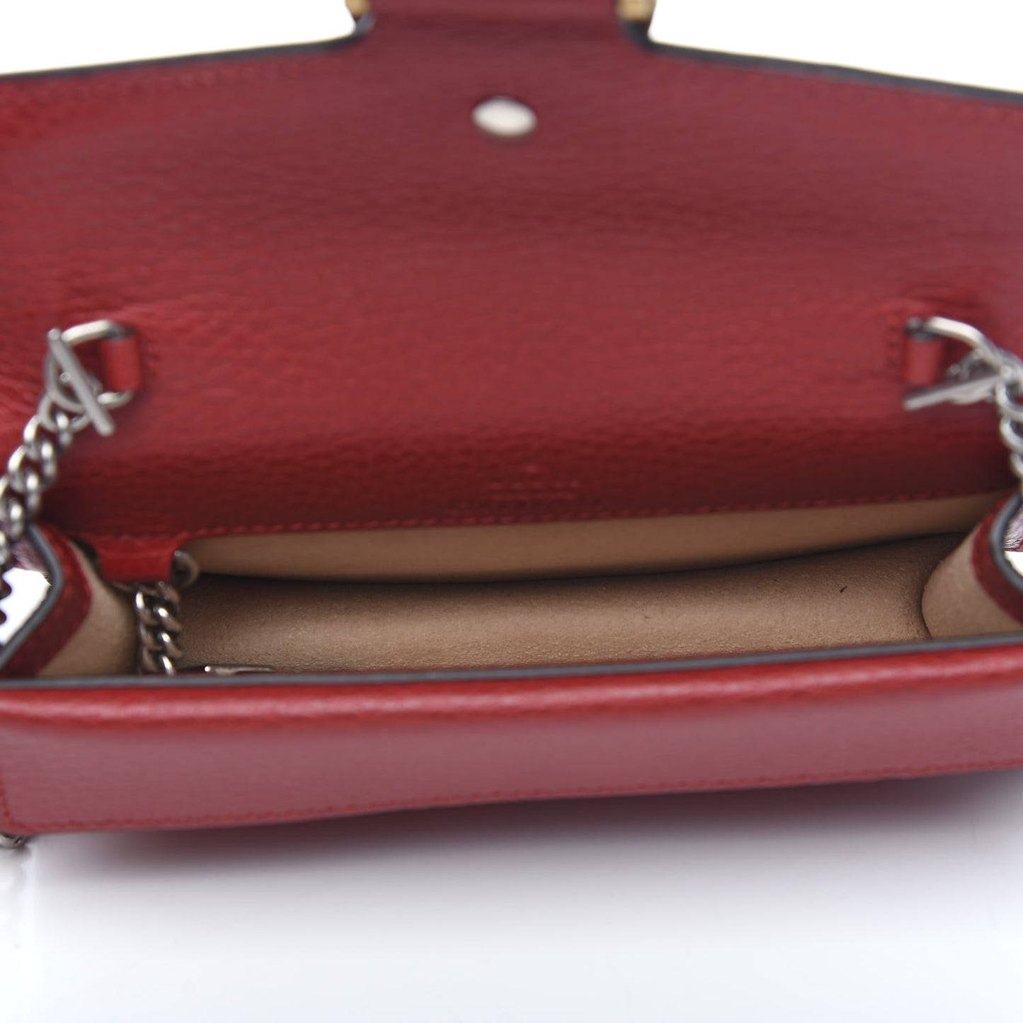 Calfskin Super Mini Dionysus Shoulder Bag Hibiscus Red