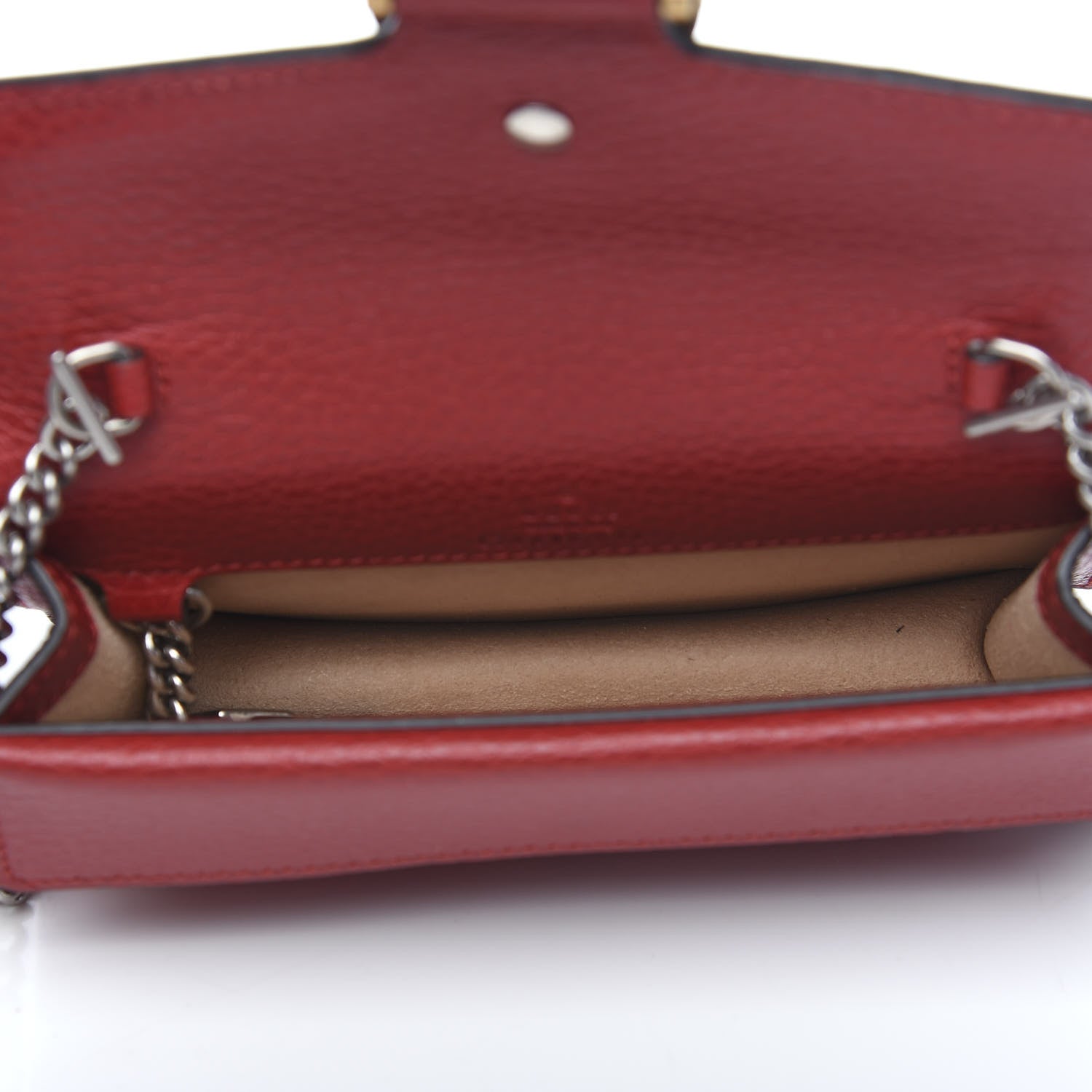 Gucci Calfskin Super Mini Dionysus Shoulder Bag Hibiscus Red 4 of 8