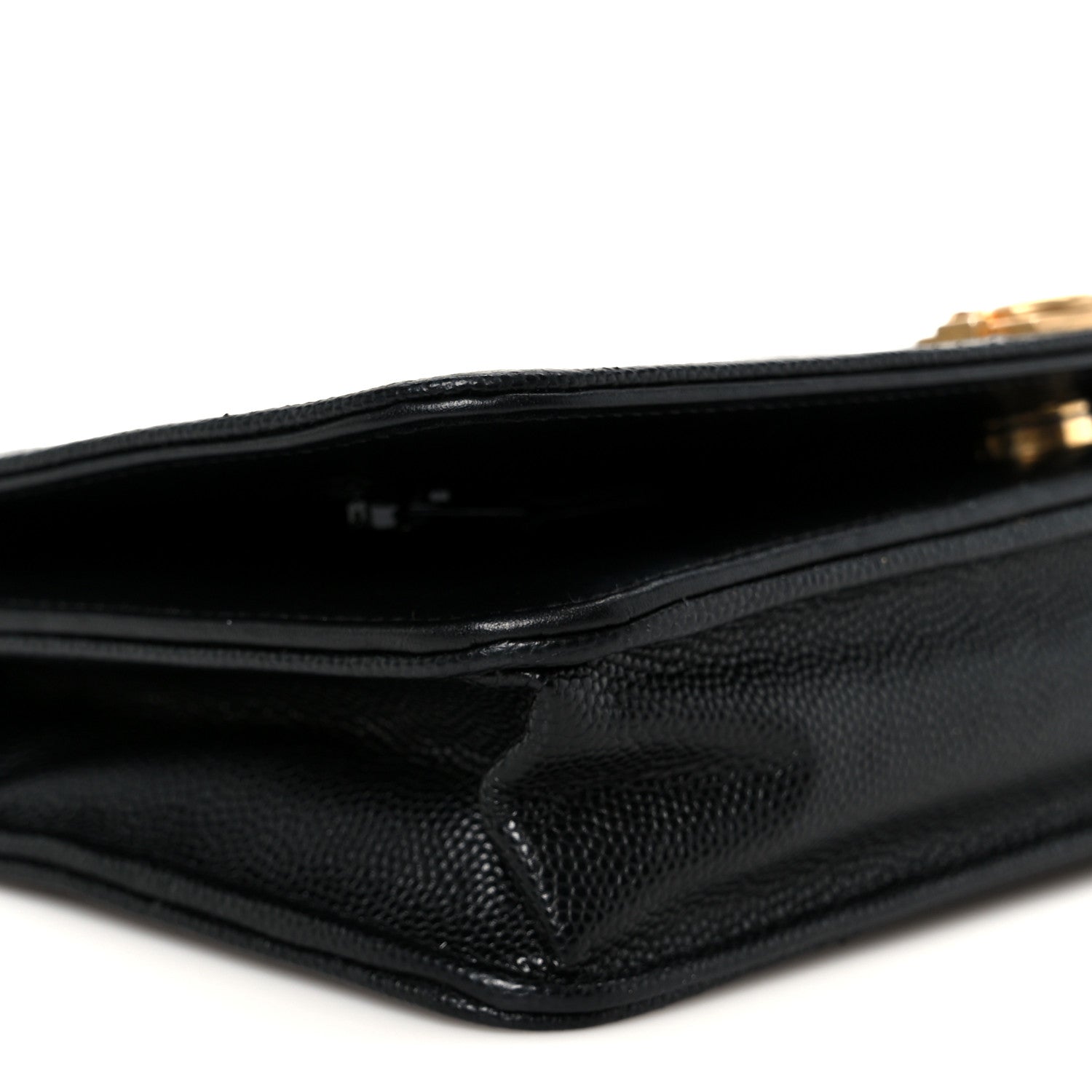 Chanel Caviar Quilted Boy Wallet On Chain WOC Black 10 of 12