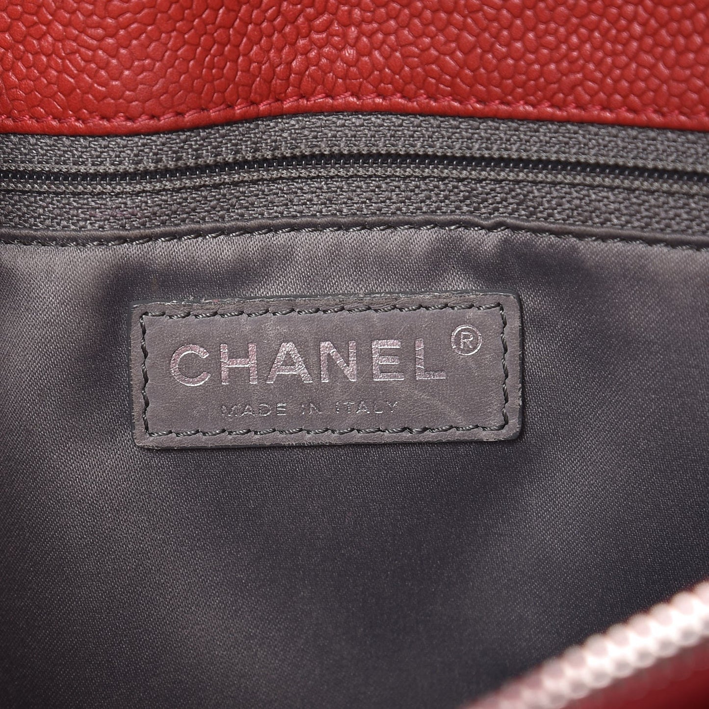 Caviar Quilted Grand Shopping Tote GST Red