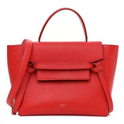Celine Baby Grained Calfskin Micro Belt Bag Coquelicot 1 of 13
