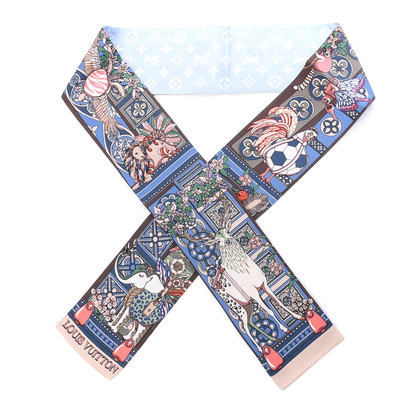 Silk Monogram LV Wonderland Bandeau