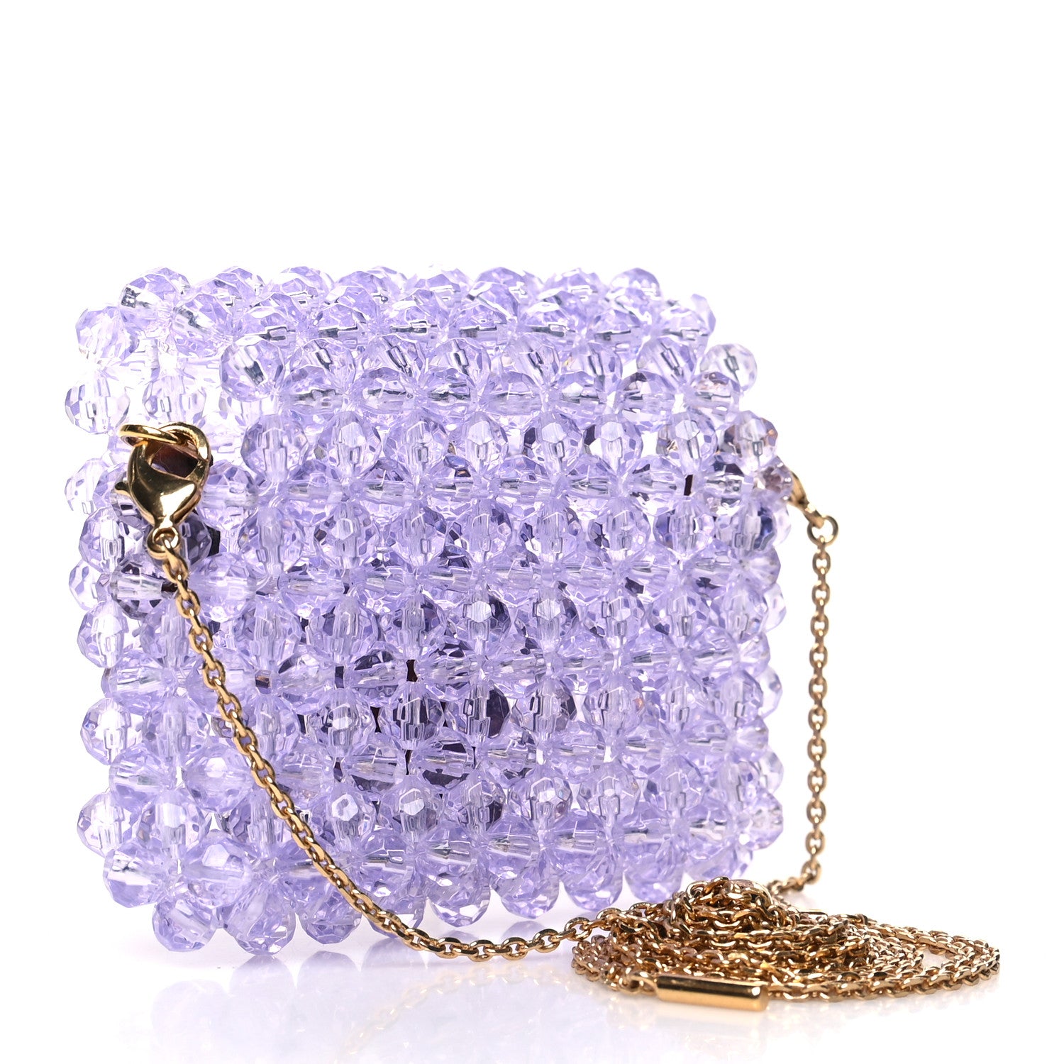 Fendi Enamel Vitello King Beaded Pico Baguette Charm Anemone 3 of 9