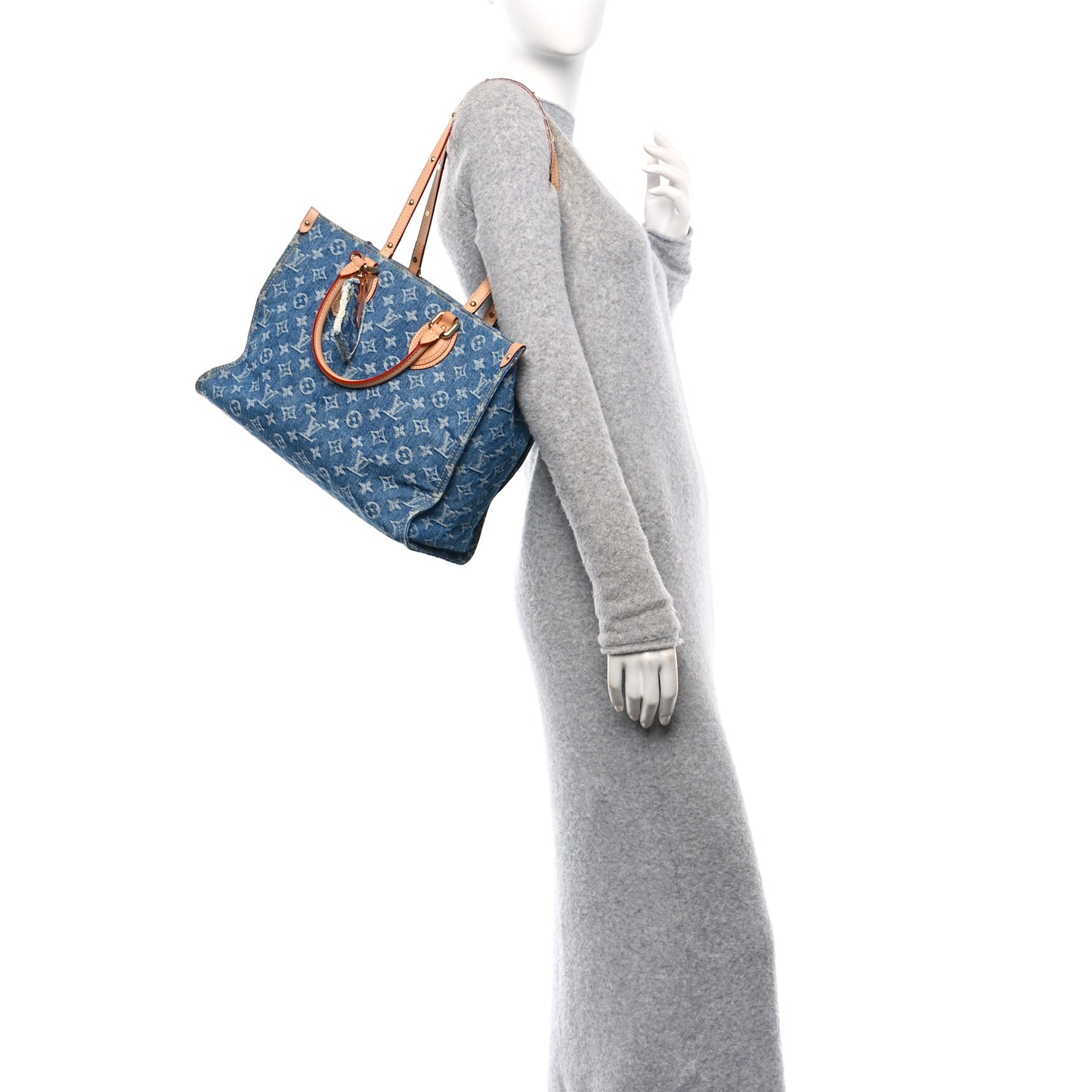 Monogram Denim Onthego MM  Blue
