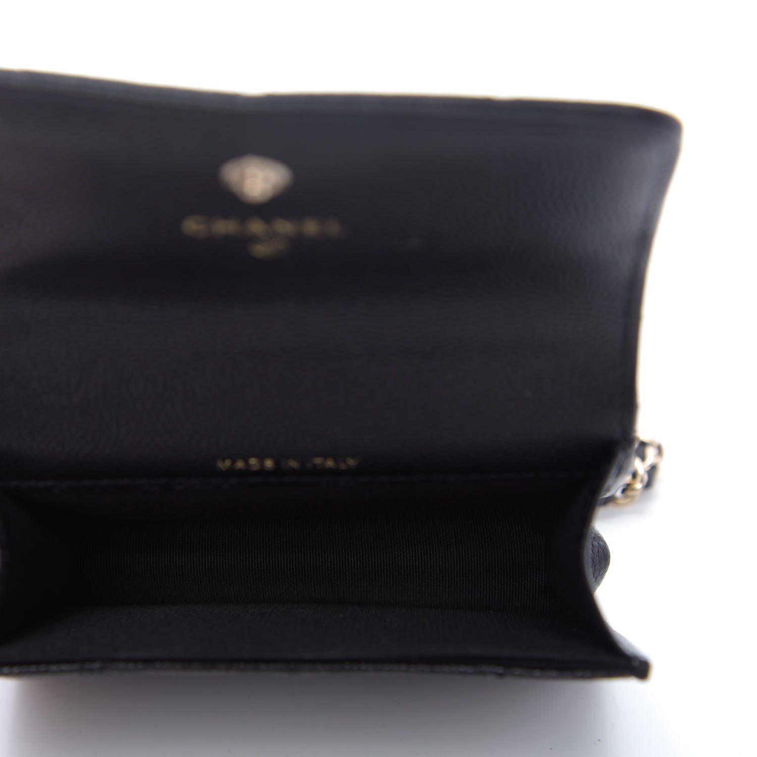 Chanel Caviar Quilted Mini Pearl On Top Coin Purse With Chain Black 5 of 11