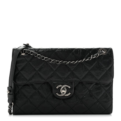 Chanel Crumpled Grained Calfskin Medium CC Crave Flap Black 1 of 15