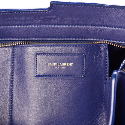 Saint Laurent Calfskin Small Classic Y Cabas Royal Blue 8 of 10
