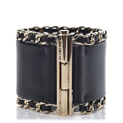 Chanel Calfskin CC Chain Bracelet M Black 3 of 6