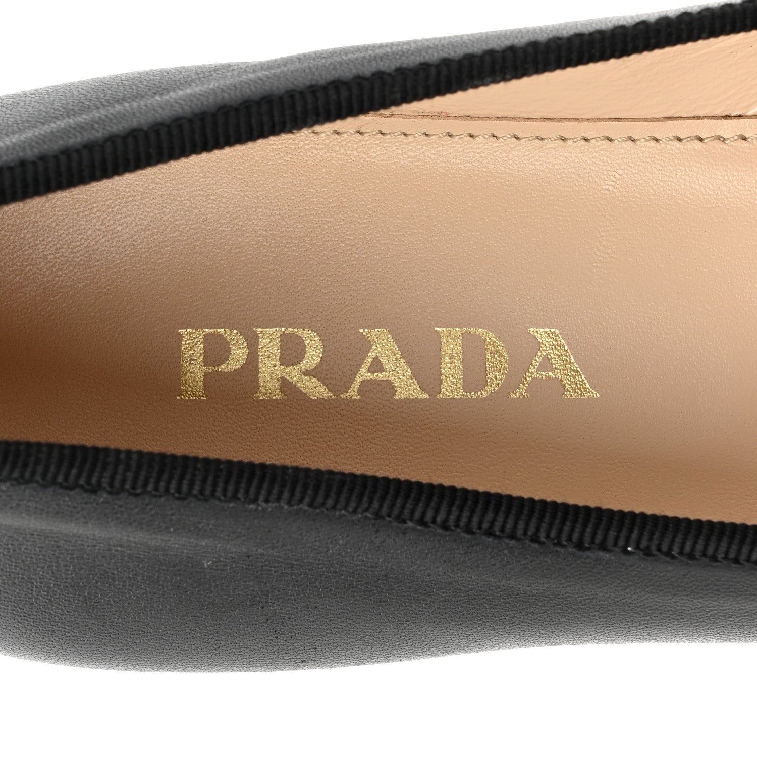 Prada Nappa Vernice Cap Toe Logo Bow Ballerina Flats 38.5 Black 7 of 12