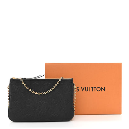 Louis Vuitton Empreinte Double Zip Pochette Black 12 of 12