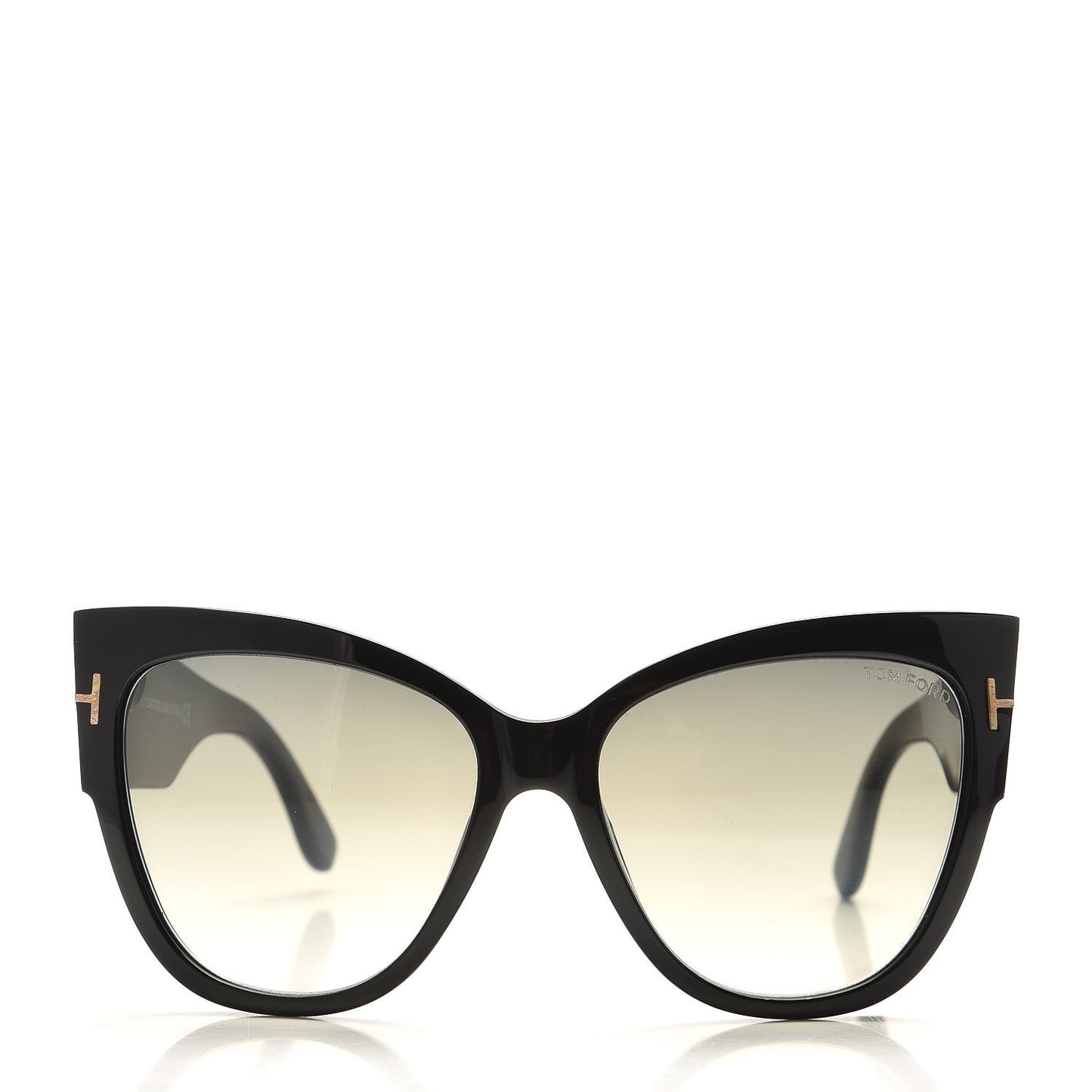 Acetate Anoushka Cat Eye Sunglasses TF371 Black