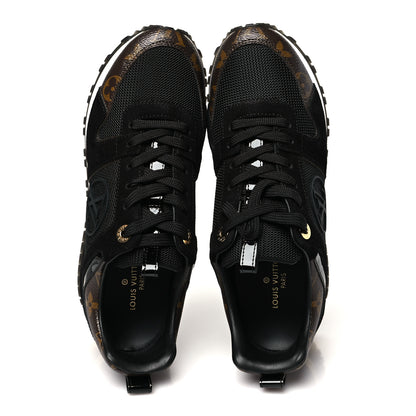 Louis Vuitton Suede Monogram Run Away Sneakers 36 Black 2 of 10