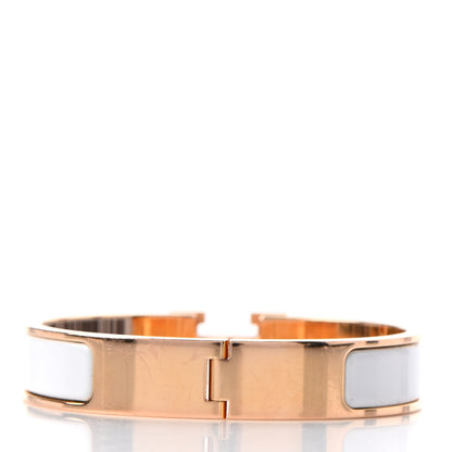 Hermes Enamel Narrow Clic Clac H Bracelet PM White 3 of 6