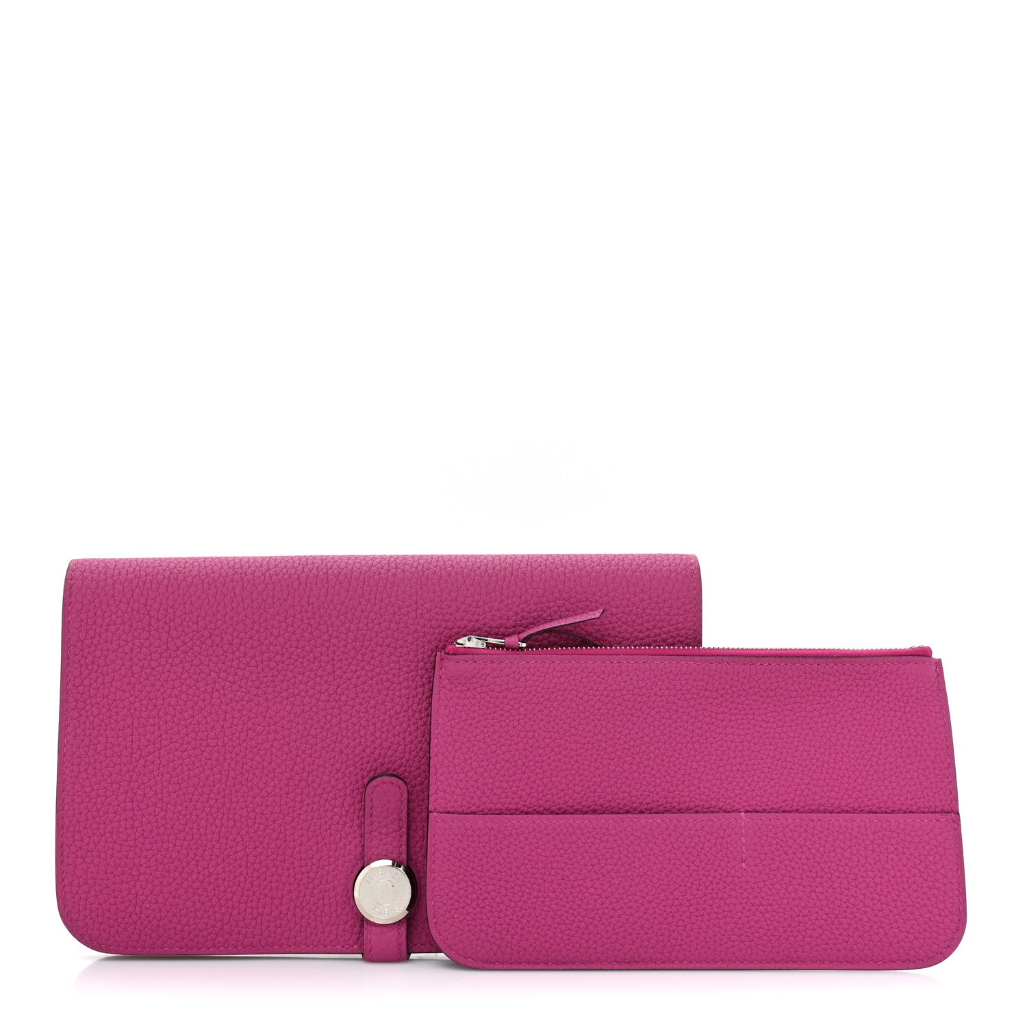 Hermes Togo Dogon Duo Wallet Rose Poupre 3 of 13