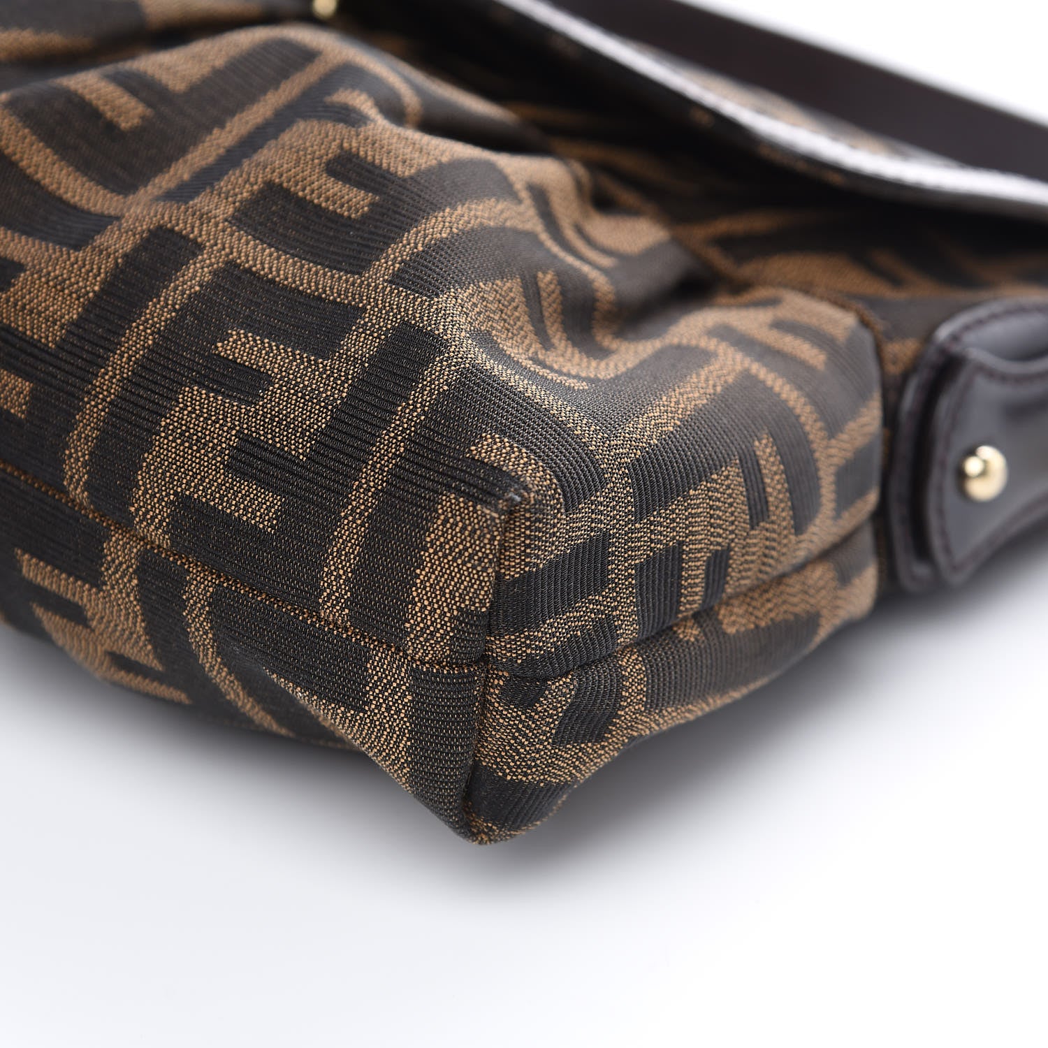 Fendi Zucca Small Chef Shoulder Bag Tobacco 8 of 13