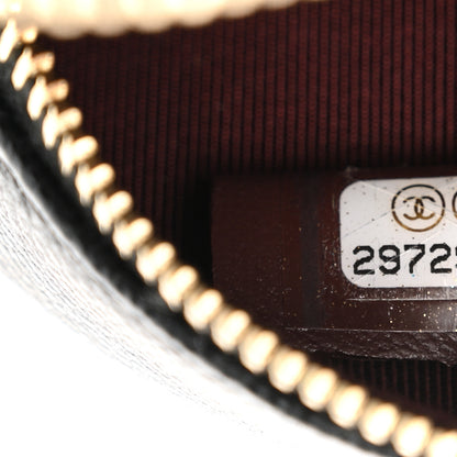 Chanel Caviar Quilted Round Clutch With Chain  Black 7 of 11