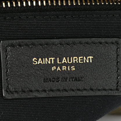 Saint Laurent Lambskin Quilted Medium Loulou Puffer Monogram Chain Satchel Seaweed 6 of 14