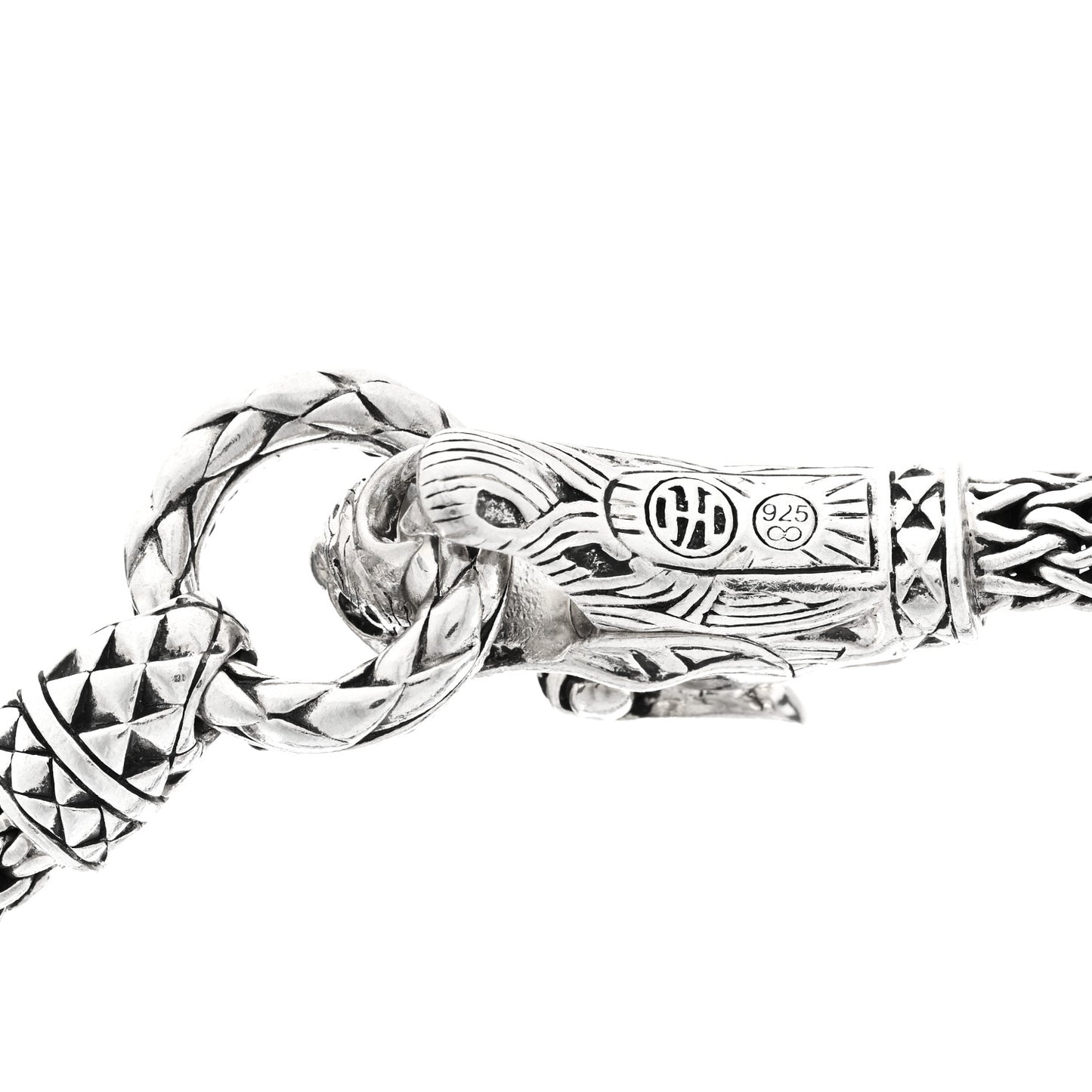 Sterling Silver Black Sapphire Legends Naga Necklace