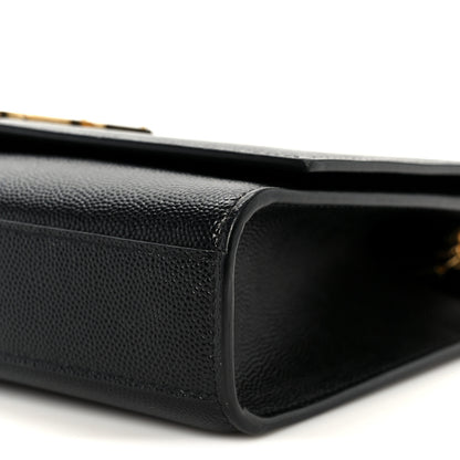 Saint Laurent Grain De Poudre Medium Classic Monogram Kate Satchel Black Black 11 of 11
