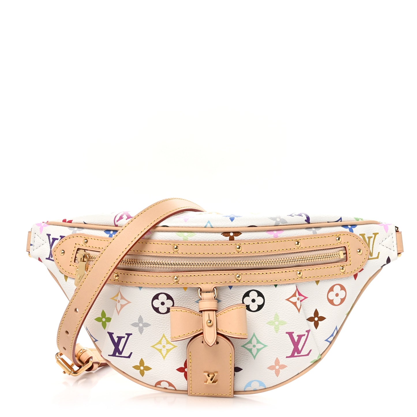 LV X TM Monogram Multicolor High Rise Bumbag White