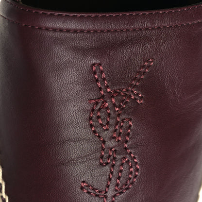 Saint Laurent Nappa Vendome Monogram Espadrilles 44 Barolo 9 of 9