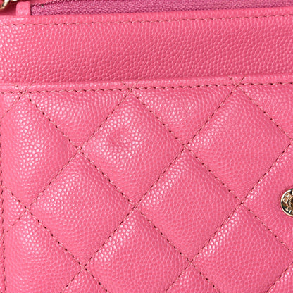 Chanel Caviar Quilted Wallet on Chain WOC Pink 12 of 12
