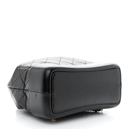 Chanel Aged Calfskin Quilted Small Gabrielle Backpack Black 4 of 11