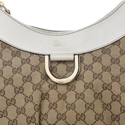 Gucci Monogram Large D Gold Hobo Off White 8 of 20