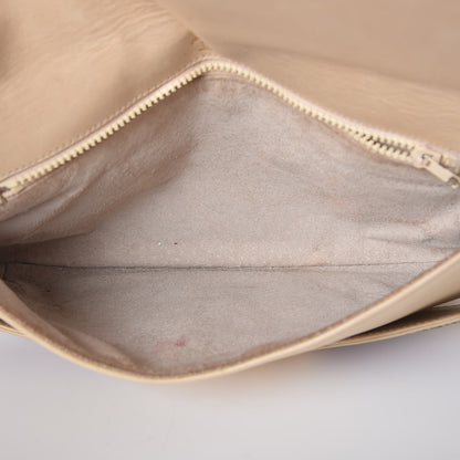 Gucci Calfskin Web GG Signature Clutch Beige 5 of 15