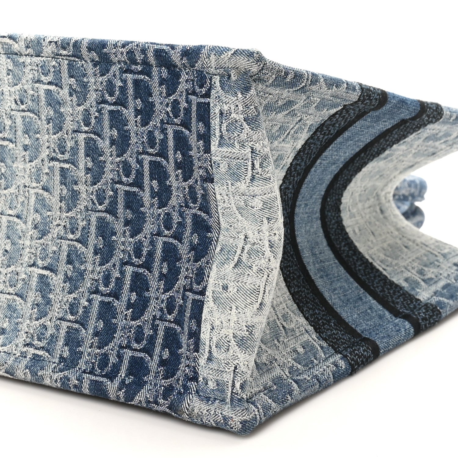 Christian Dior Oblique Denim Medium Book Tote Blue 10 of 10