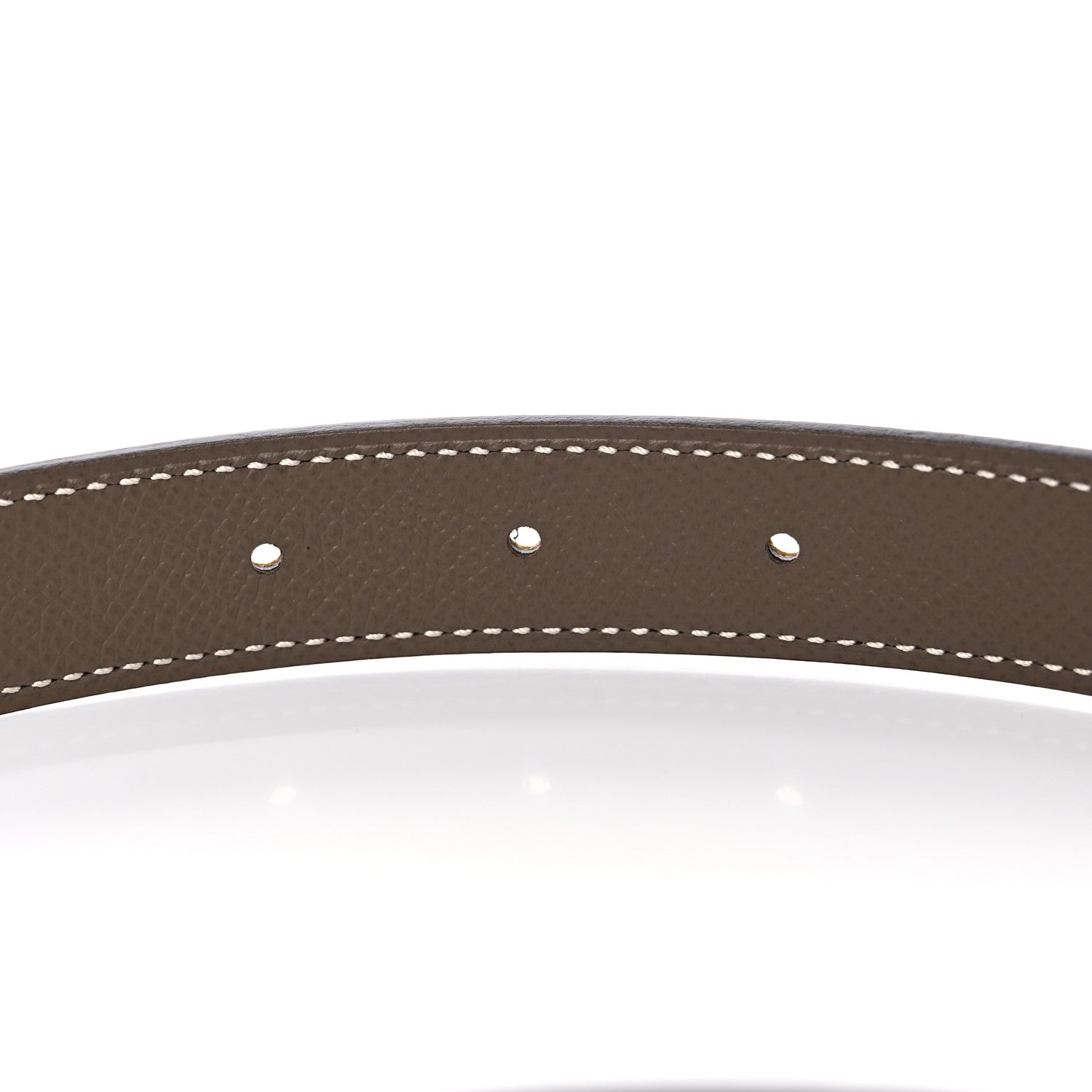 Hermes Epsom Swift 24mm H Belt 75 Etoupe Jaune Ambre 4 of 5