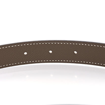 Hermes Epsom Swift 24mm H Belt 75 Etoupe Jaune Ambre 4 of 5