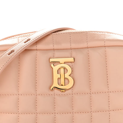 Burberry Lambskin Quilted Mini Lola Camera Bag Peach Pink 7 of 10