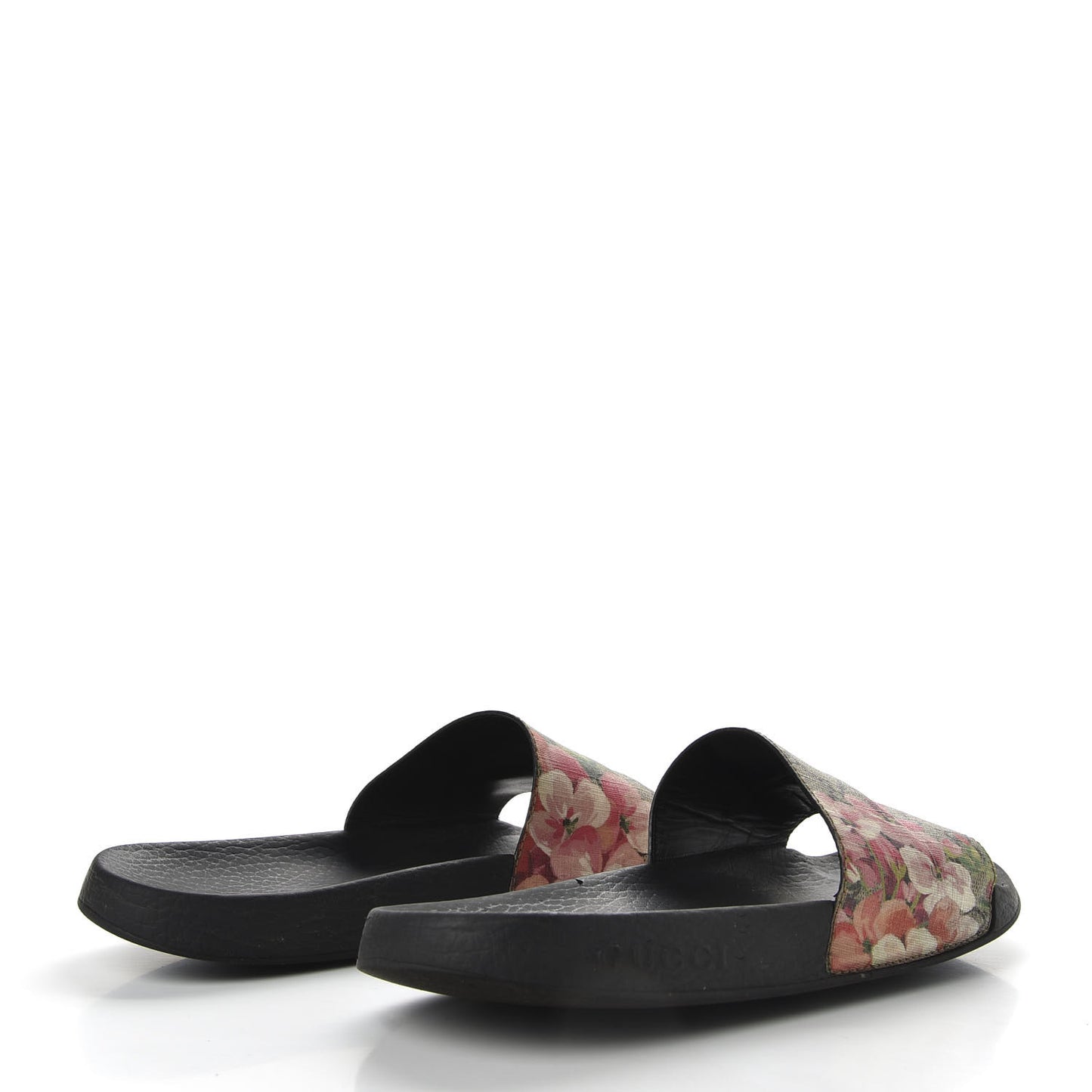 GG Supreme Monogram Blooms Slide Sandals 39 Beige Multicolor