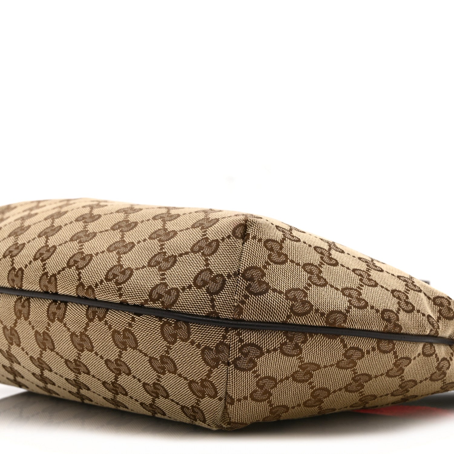 Gucci Monogram Web Medium Half Moon Hobo Dark Brown 11 of 11