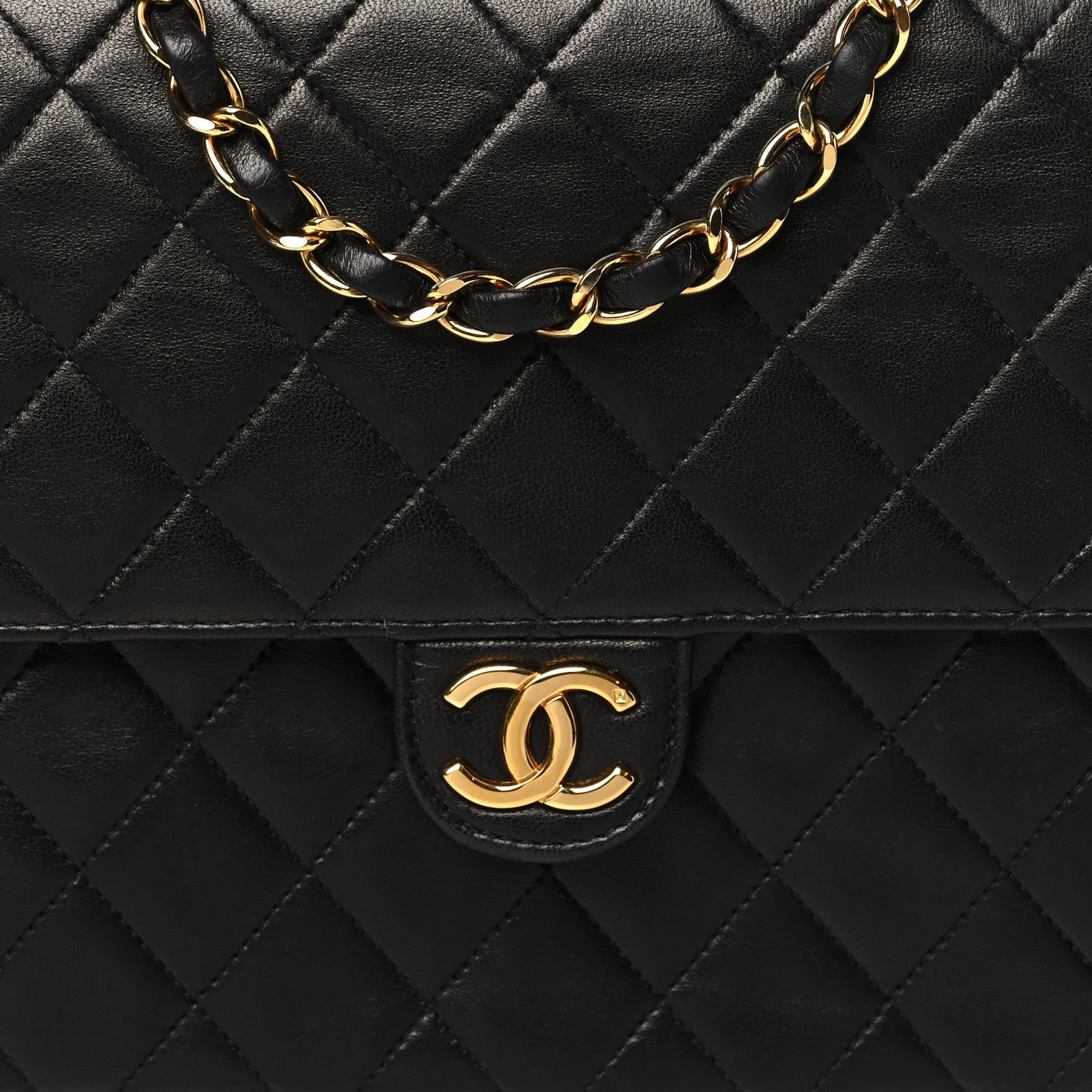 Chanel Lambskin Quilted Small Single Flap Black 8 of 10