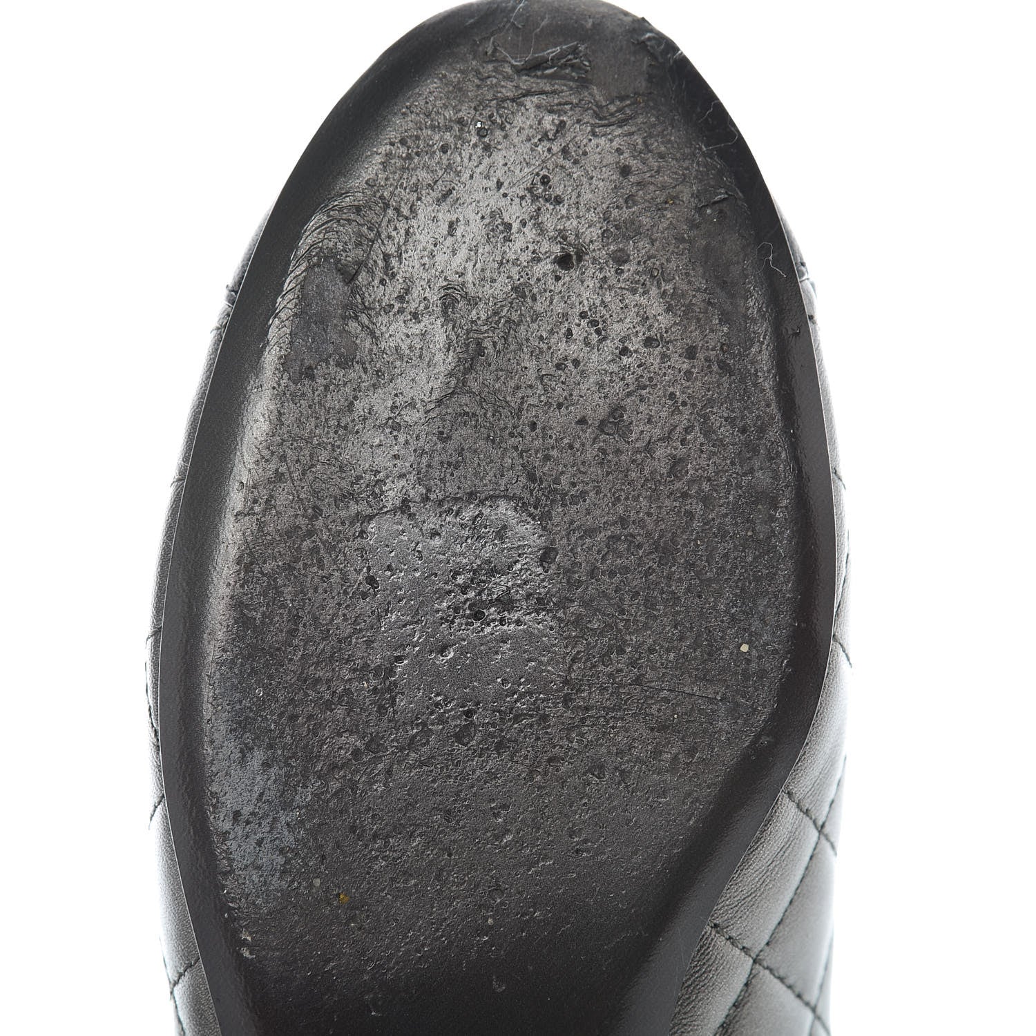 Chanel Iridescent Lambskin Quilted CC Chain Mules 35 Silver Black 12 of 13