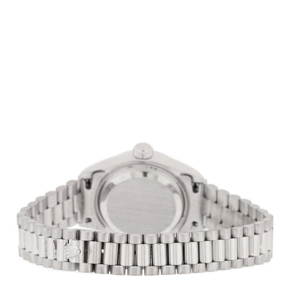 Rolex 18K White Gold Diamond 26mm Datejust President Watch Silver Jubilee 79179 3 of 4