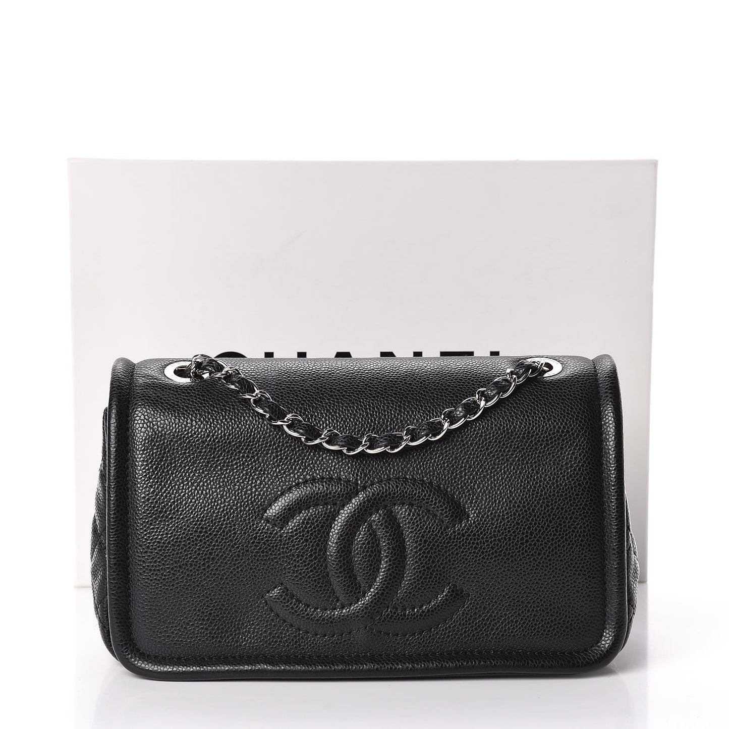 Caviar Medium Timeless CC Flap Black