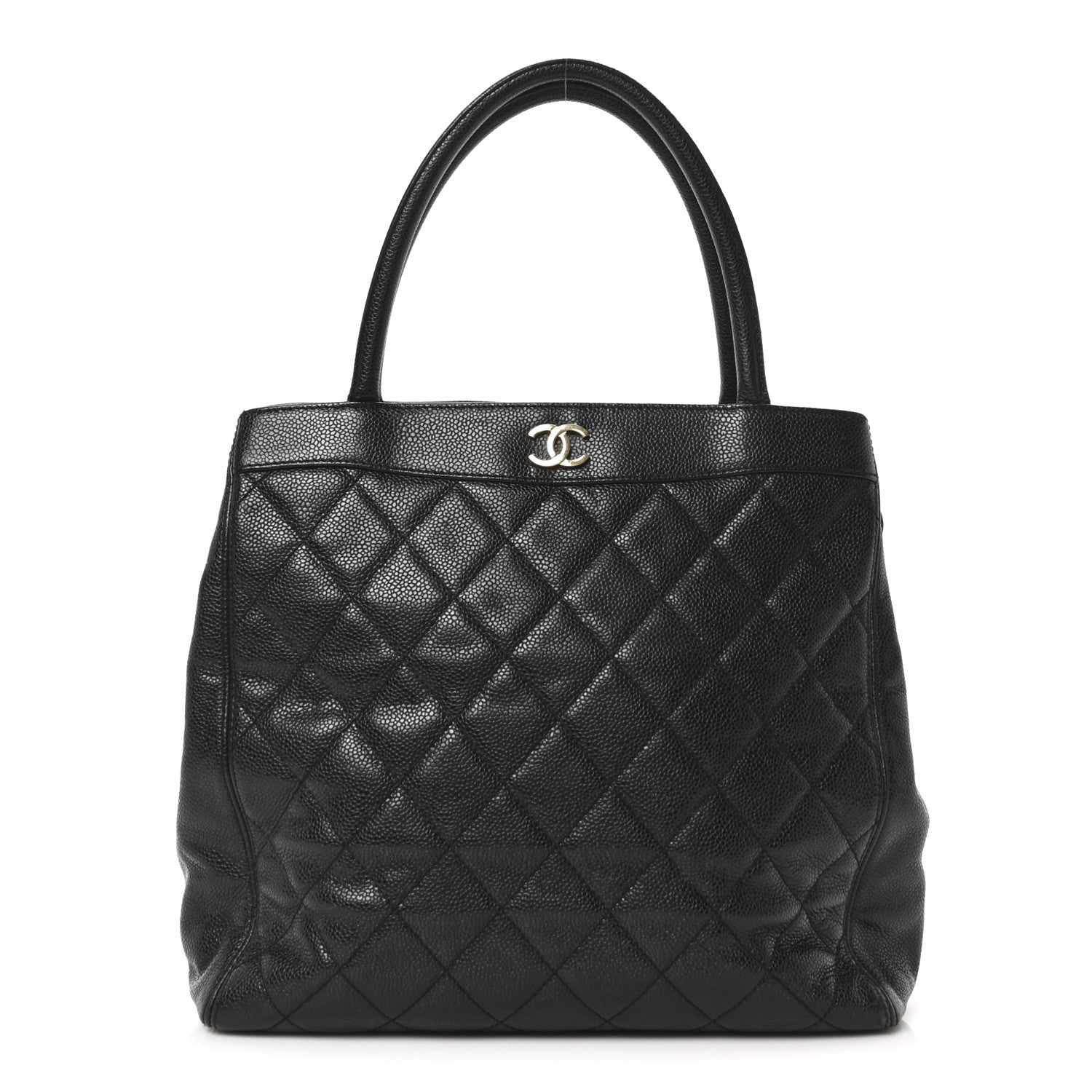 Chanel Caviar Quilted CC Shopping Tote Black 1 of 10