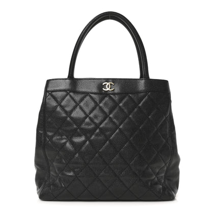 Chanel Caviar Quilted CC Shopping Tote Black 1 of 10
