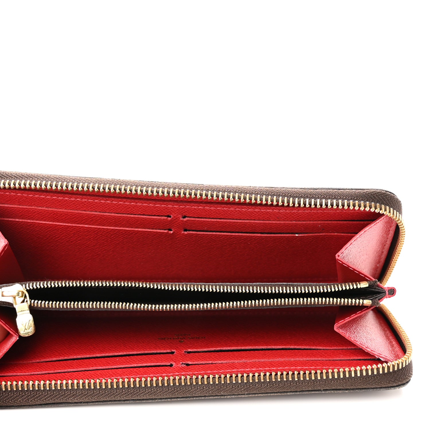 Louis Vuitton Damier Ebene Clemence Wallet Cherry 5 of 8